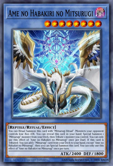 Ame no Habakiri no Mitsurugi trading card