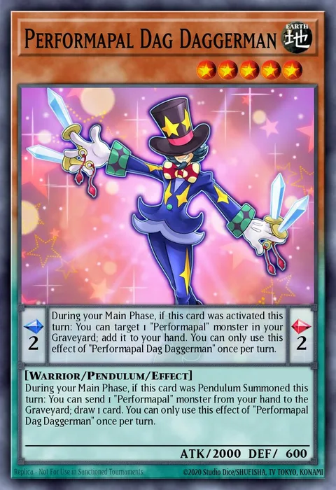 Performapal Dag Daggerman trading card