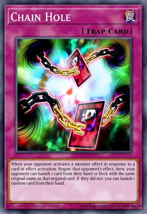 Chain Hole trading card