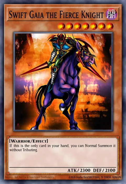 Swift Gaia the Fierce Knight trading card