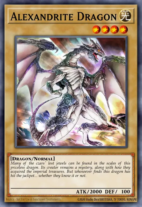 Alexandrite Dragon trading card