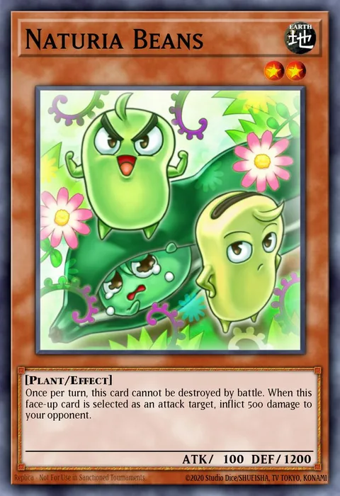 Naturia Beans trading card