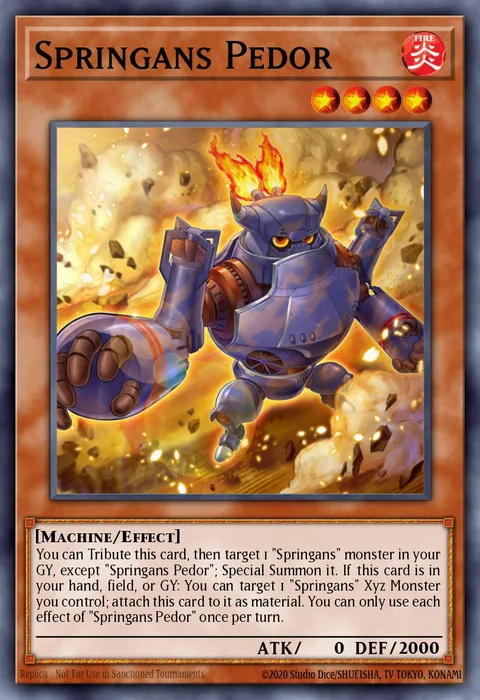 Springans Pedor trading card