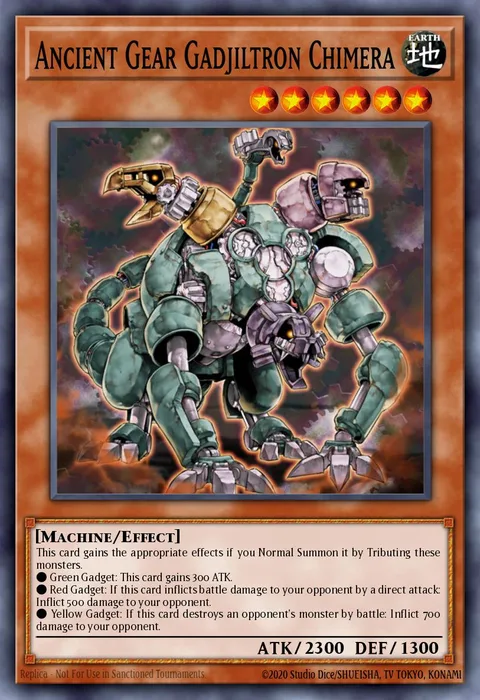 Ancient Gear Gadjiltron Chimera trading card