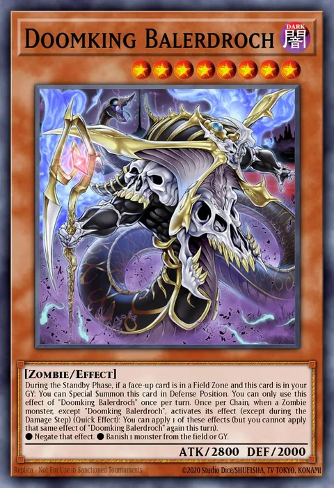 Doomking Balerdroch trading card