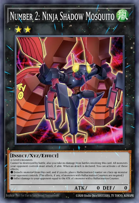 Number 2: Ninja Shadow Mosquito trading card