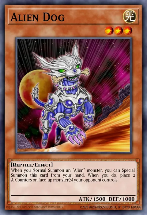 Alien Dog trading card