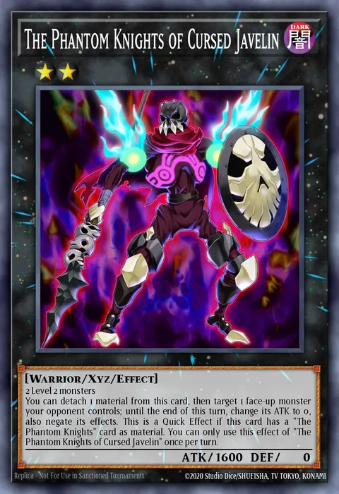 The Phantom Knights of Cursed Javelin trading card