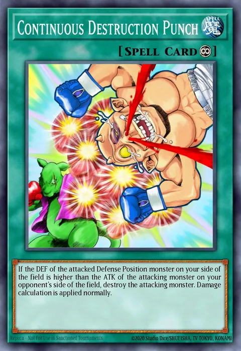 Continuous Destruction Punch trading card