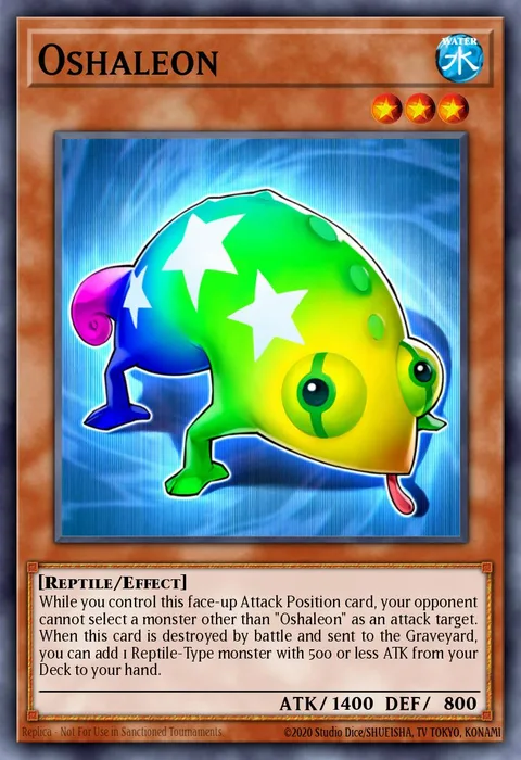 Oshaleon trading card