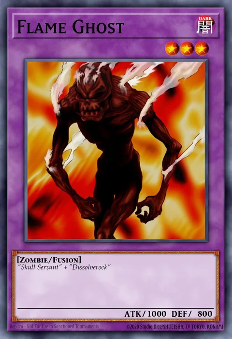 Flame Ghost trading card