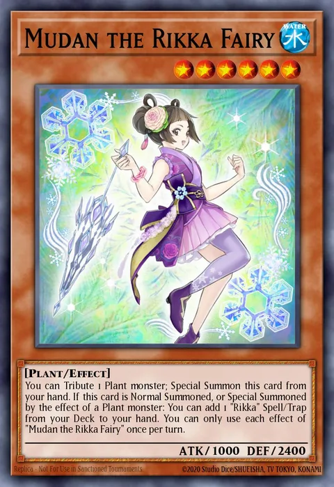 Mudan the Rikka Fairy trading card