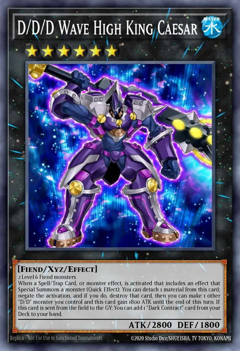 D/D/D Wave High King Caesar trading card