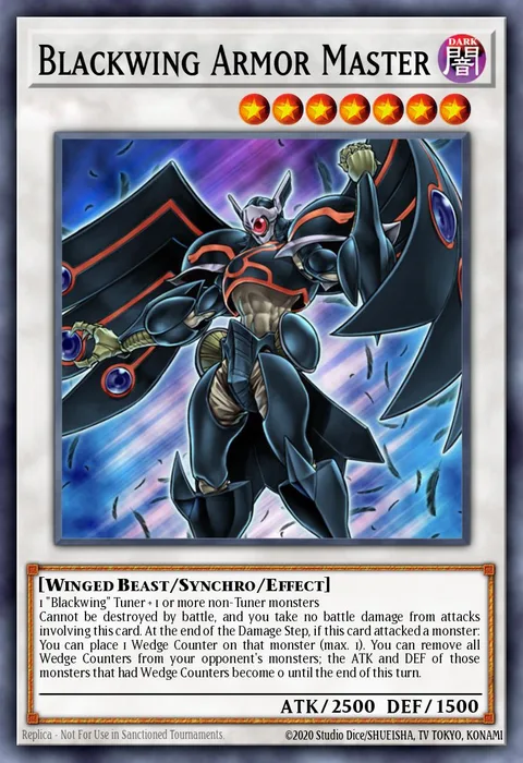 Blackwing Armor Master trading card