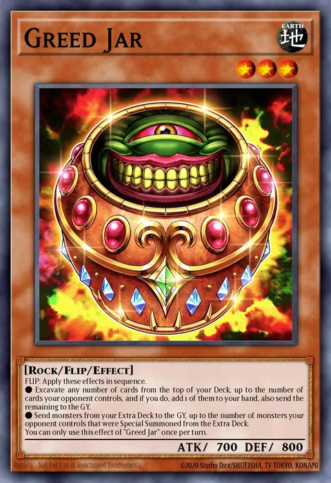 Greed Jar trading card
