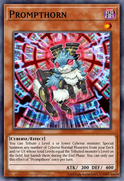 Prompthorn trading card