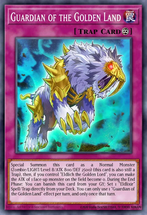 Guardian of the Golden Land trading card