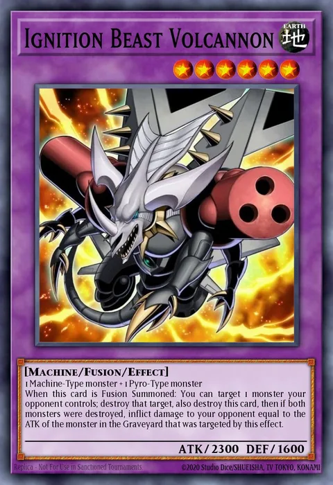 Ignition Beast Volcannon trading card