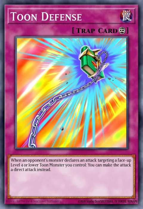 Toon Defense trading card