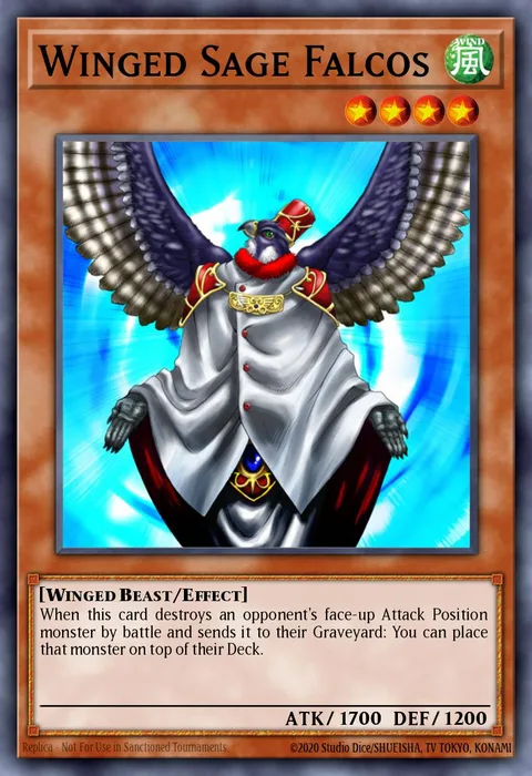 Winged Sage Falcos trading card