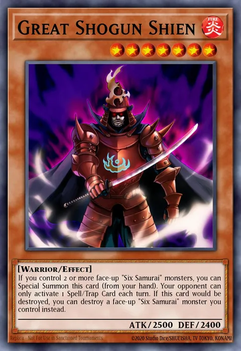 Great Shogun Shien trading card