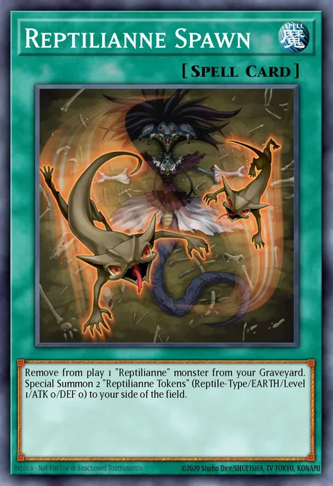 Reptilianne Spawn trading card