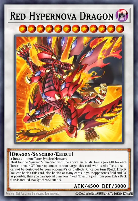 Red Hypernova Dragon trading card