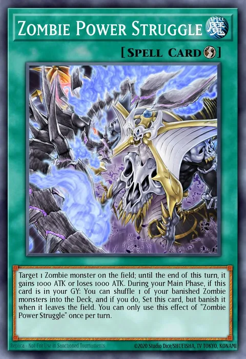 Zombie Power Struggle trading card