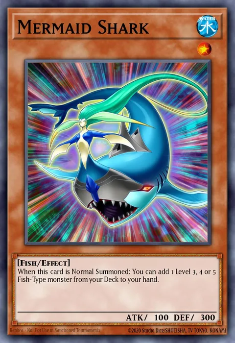 Mermaid Shark trading card