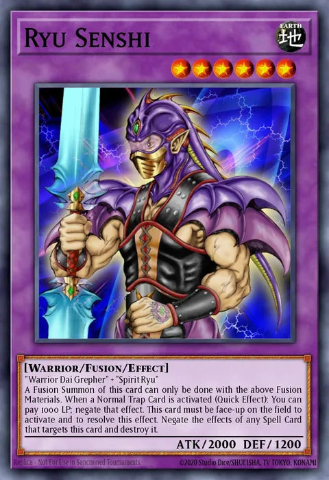 Ryu Senshi trading card