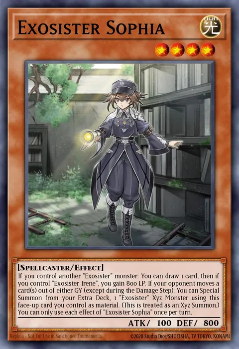 Exosister Sophia trading card
