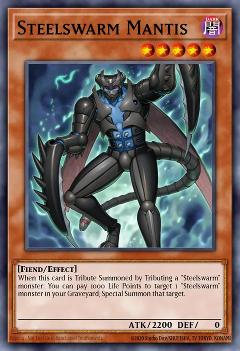 Steelswarm Mantis trading card