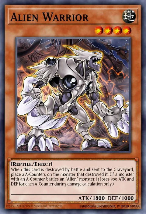 Alien Warrior trading card