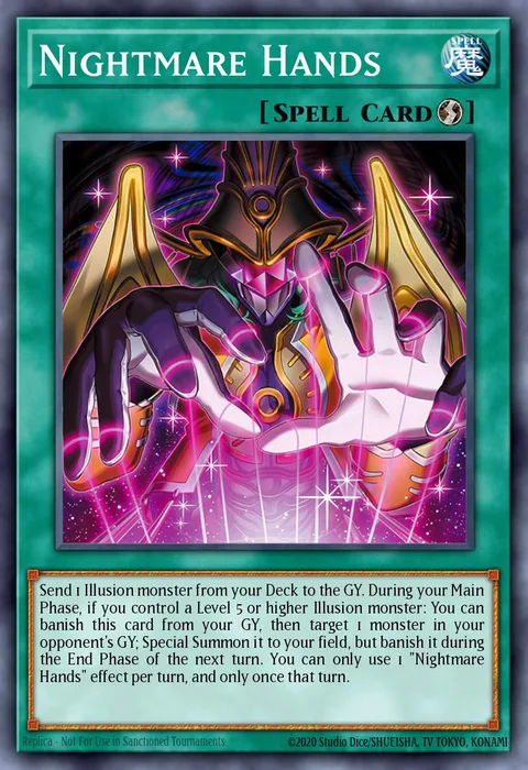 Nightmare Hands trading card