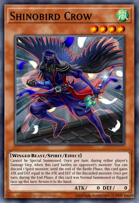Shinobird Crow trading card