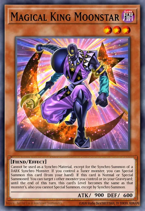 Magical King Moonstar trading card