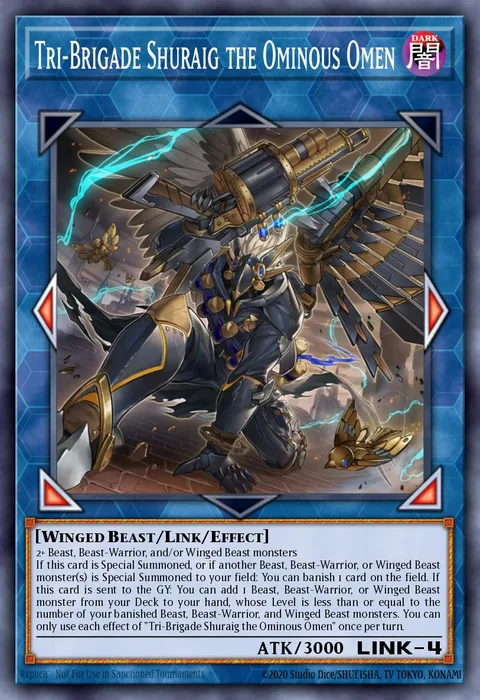 Tri-Brigade Shuraig the Ominous Omen trading card