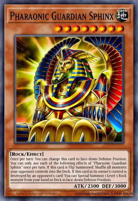 Pharaonic Guardian Sphinx trading card