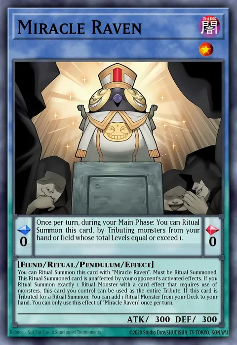 Miracle Raven trading card