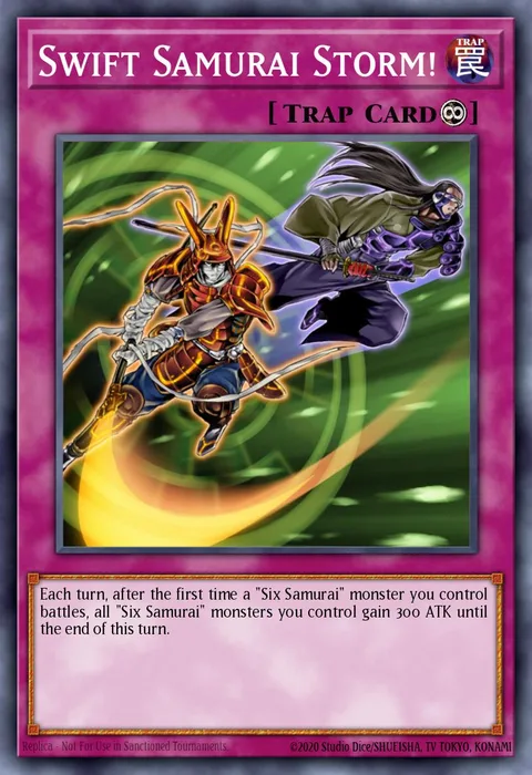Swift Samurai Storm! trading card