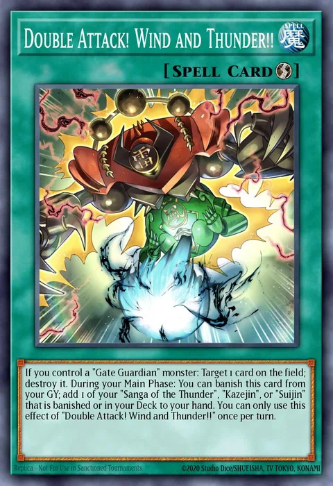 Double Attack! Wind and Thunder!! trading card