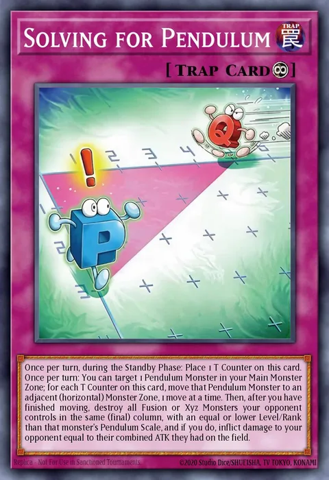 Solving for Pendulum trading card