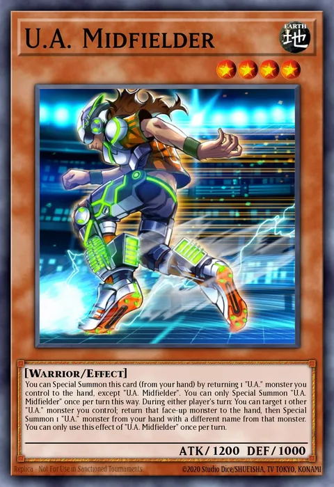 U.A. Midfielder trading card