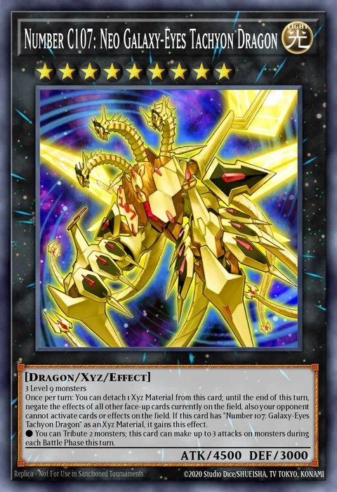 Number C107: Neo Galaxy-Eyes Tachyon Dragon trading card
