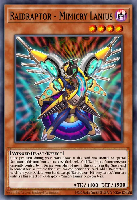 Raidraptor - Mimicry Lanius trading card