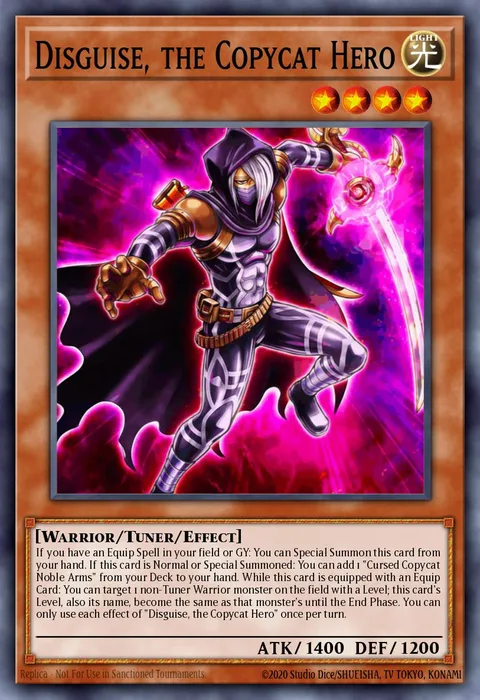 Disguise, the Copycat Hero trading card