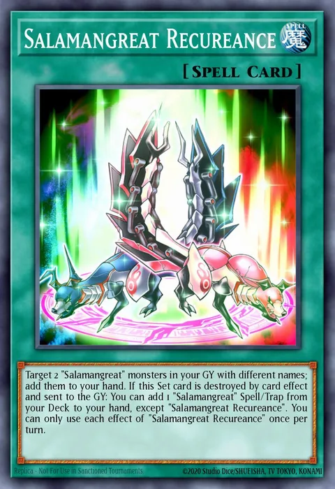 Salamangreat Recureance trading card