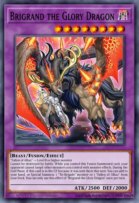 Brigrand the Glory Dragon trading card