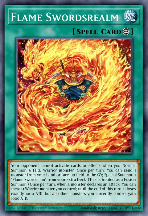 Flame Swordsrealm trading card