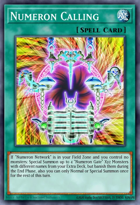 Numeron Calling trading card